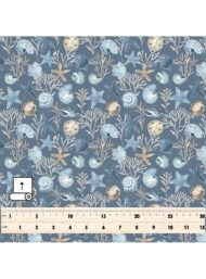 Shell ocean and sky style with blue,white colors - Image 5