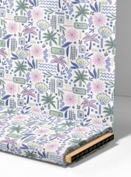 Leaf flower style with pink,green colors - Image 4