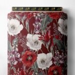 Petal flower style with red,white colors