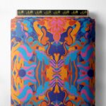 Color abstract style with blue,pink colors