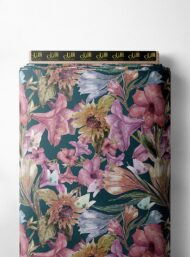 Petal flower style with pink,green colors