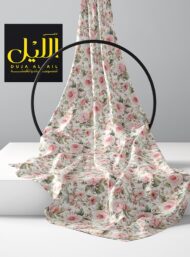 Rose flower style with pink,green colors - Image 2