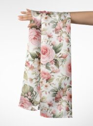 Rose flower style with pink,green colors - Image 3