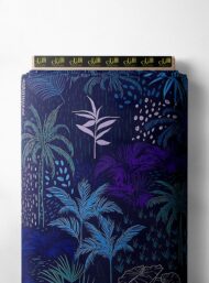 Leaf nature style with blue,green colors