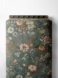 Petal flower style with green,pink colors