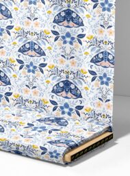 Moth flower style with blue,yellow colors - Image 4