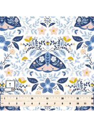 Moth flower style with blue,yellow colors - Image 5