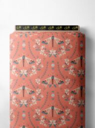 Moth flower style with pink,white colors