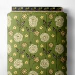 Petal flower style with green,yellow colors