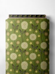 Petal flower style with green,yellow colors