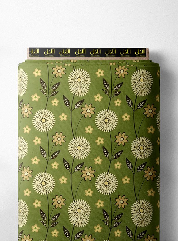 LAI01-2488_1.jpg Petal flower style with green,yellow colors - Image 1