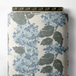 Leaf flower style with blue,grey colors