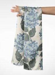 Leaf flower style with blue,grey colors - Image 3