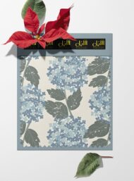Leaf flower style with blue,grey colors - Image 6