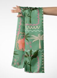 Palm nature style with green,pink colors - Image 3