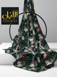 Bloom flower style with green,white colors - Image 2