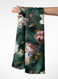 Bloom flower style with green,white colors - Image 3