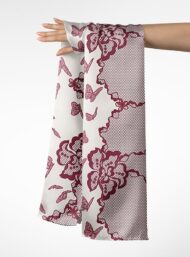 Butterfly flower style with red, white colors - Image 3