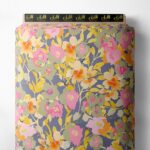 Leaf flower style with pink,yellow colors