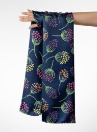 Bloom flower style with green,purple colors - Image 3