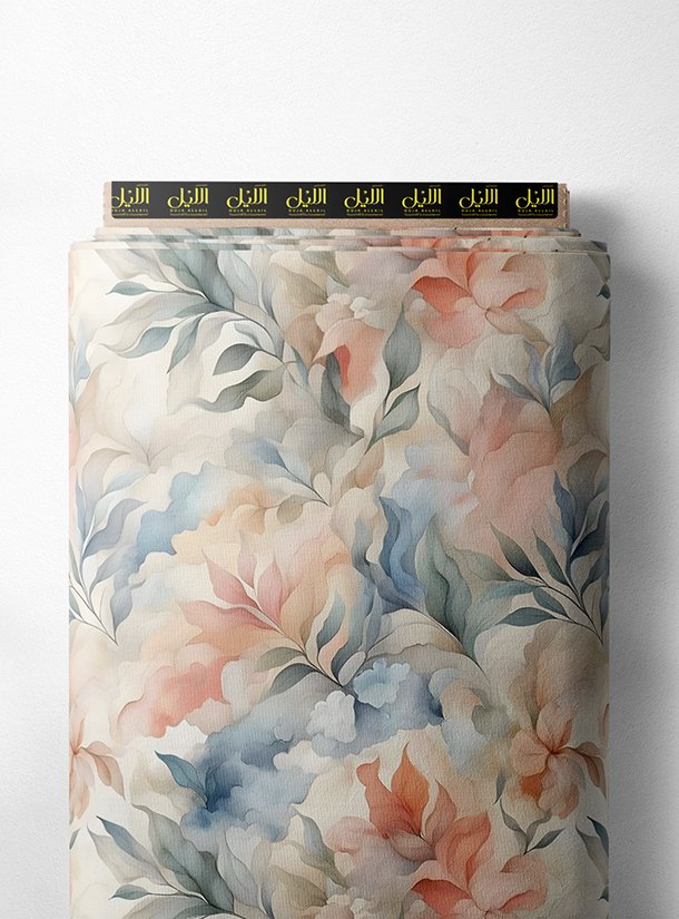 LAI01-2503_1.jpg Leaf flower style with pink,green colors - Image 1