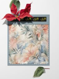 Leaf flower style with pink,green colors - Image 6