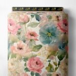 Petal flower style with pink,blue colors