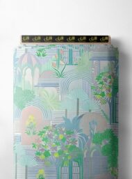 Window nature style with green,blue colors