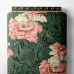 Petal flower style with pink,green colors