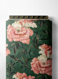 Petal flower style with pink,green colors