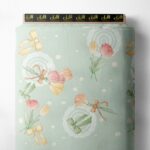 Tulip flower style with pink,yellow colors