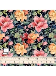 Bloom flower style with pink,green colors - Image 5