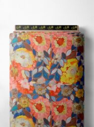 Bloom flower style with red,yellow colors