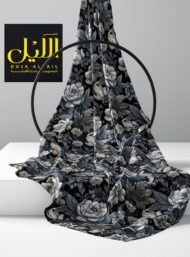 Petal flower style with black,grey colors - Image 2