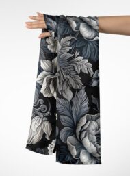 Petal flower style with black,grey colors - Image 3