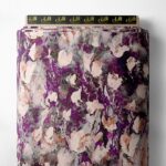 Petal flower style with purple,white colors