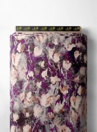 Petal flower style with purple,white colors
