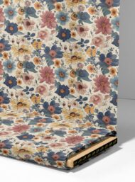 Bloom flower style with blue,pink colors - Image 4