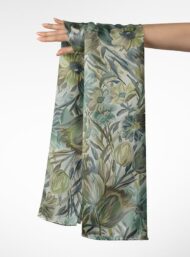 Bloom flower style with green,blue colors - Image 3