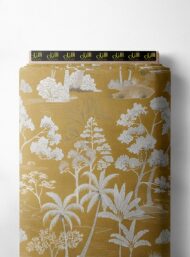 Palm nature style with white,yellow colors