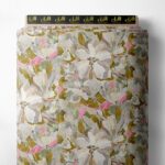 Petal flower style with pink,green colors