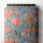 Petal flower style with pink,orange colors