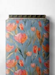 Petal flower style with pink,orange colors