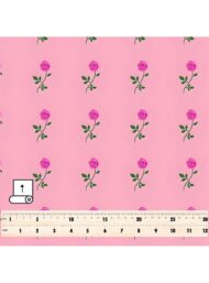 Rose flower style with pink, green colors - Image 5