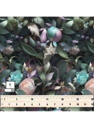 Leaf flower style with green,pink colors - Image 5