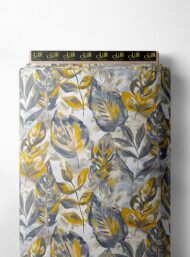 Leaf flower style with grey,yellow colors