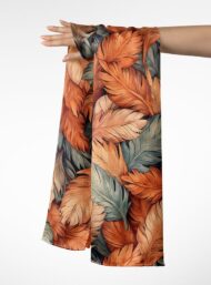 Leaf nature style with orange,blue colors - Image 3