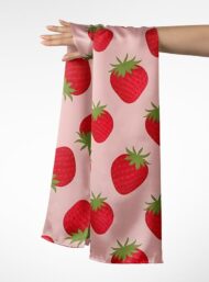 Strawberry flower style with red,green colors - Image 3