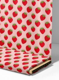 Strawberry flower style with red,green colors - Image 4