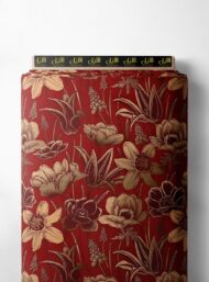 Bloom flower style with red,yellow colors